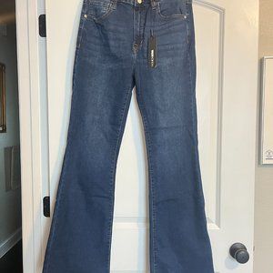 Affair Of The Flare Stretch Jeans - Dark Wash Juniors 13/Womens 10